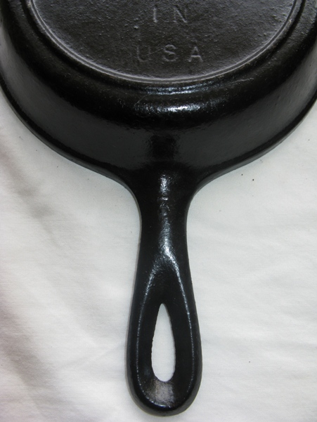 1983 Lodge 3 Skillet Handle Bottom View